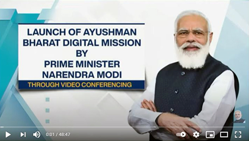 Launch of Ayushman Bharat Digital Mission
